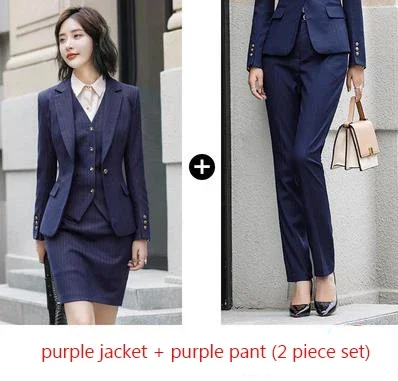purple blazer pant