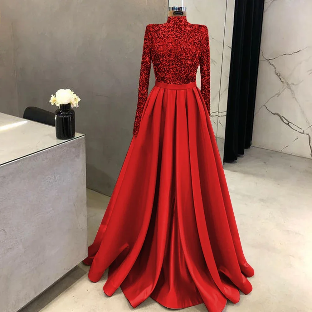 Red-High Neck