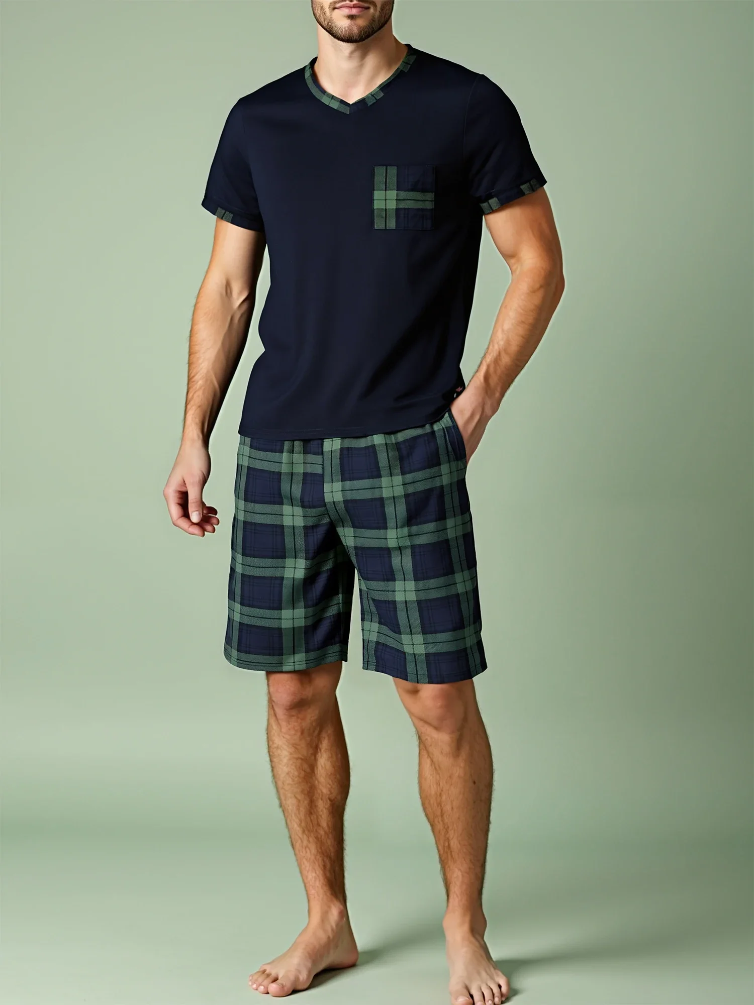 Green Black Plaid