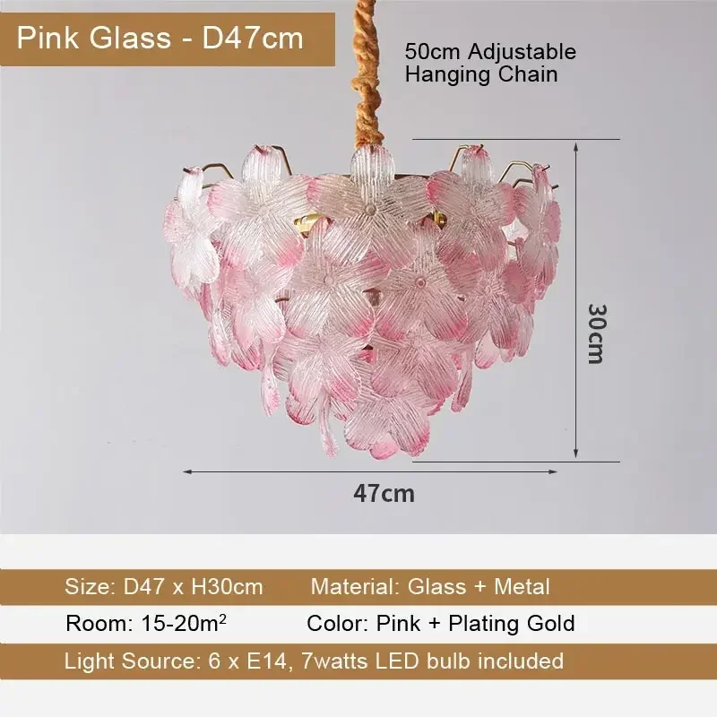 6 Lights Pink