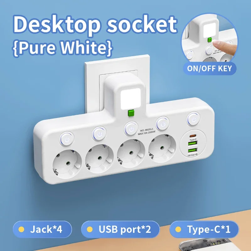 4USB White