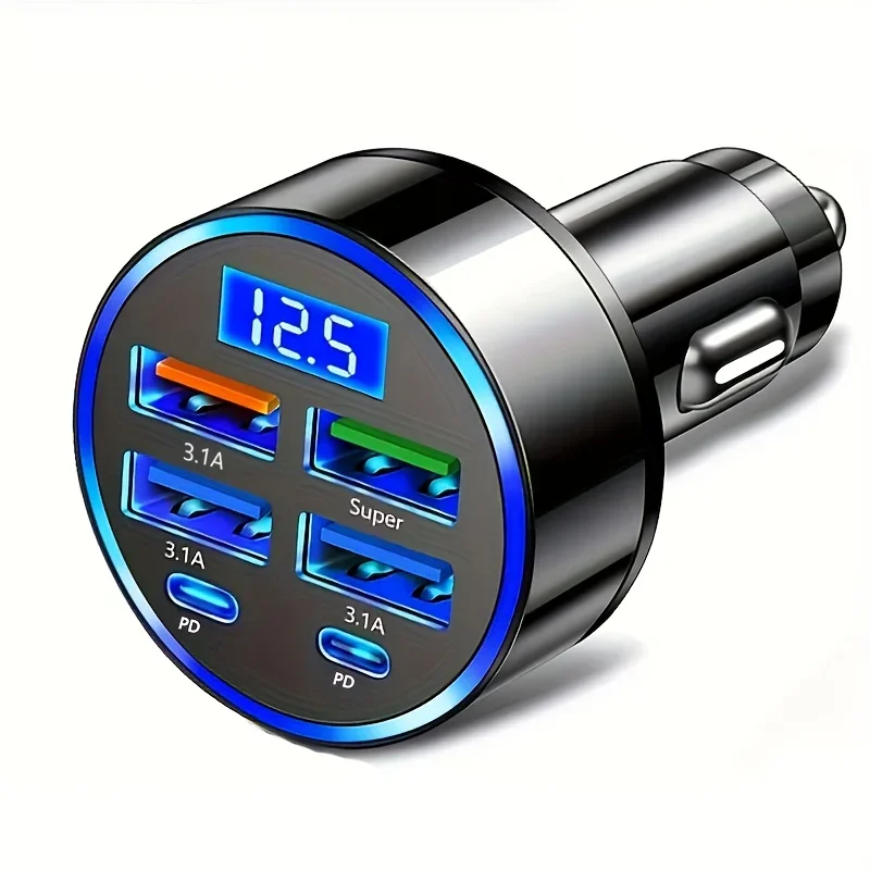 6 Port Car Charger