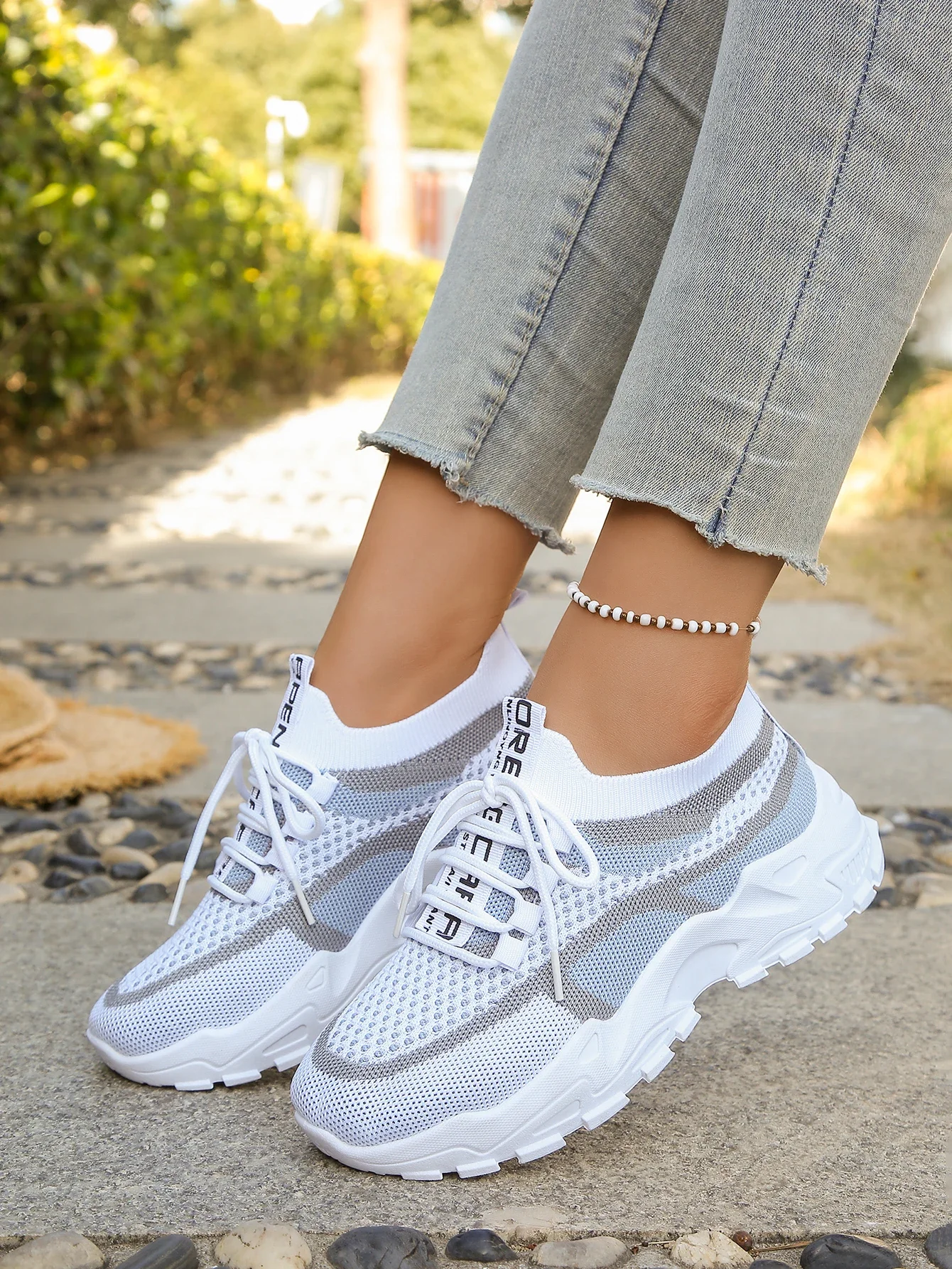 white blue