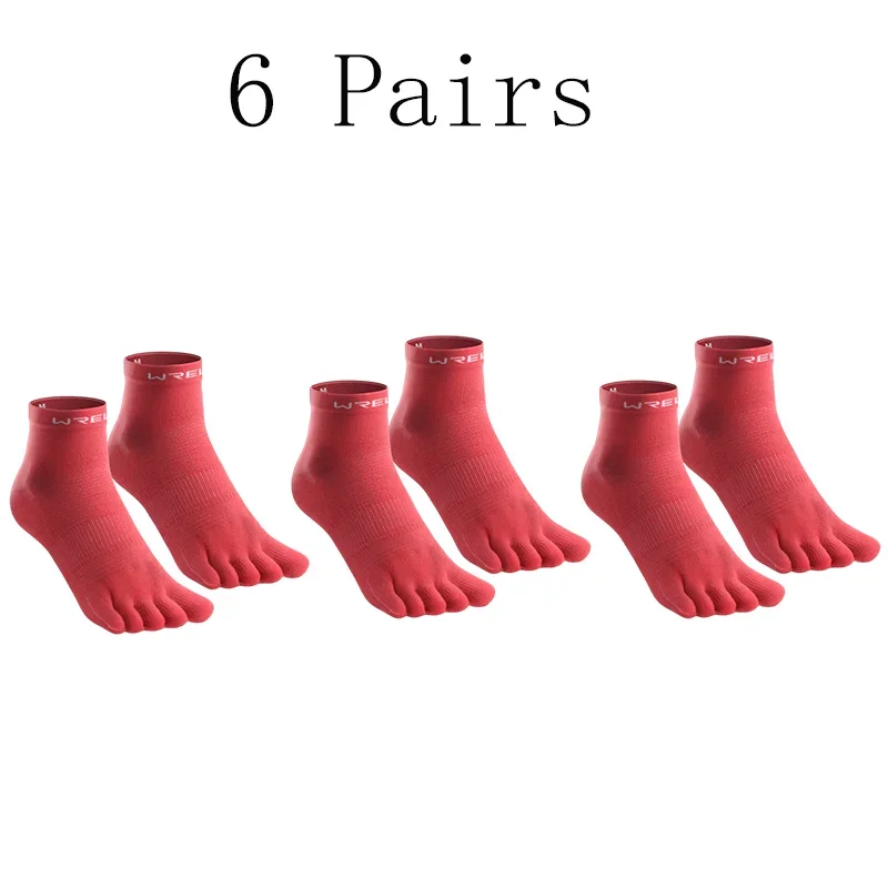 6 pairs red